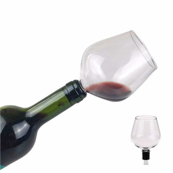 Red Wine Glass With Silicone Drink Directly From Bottle Cup